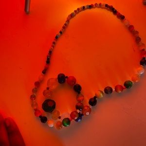 Gemstone bead necklace